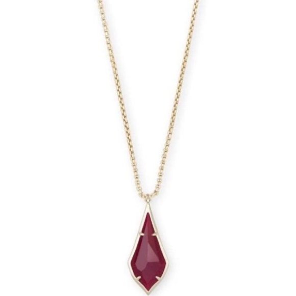 Kendra Scott Jewelry - Kendra Scott Maroon Olivia Long Pendant Necklace